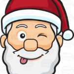 A teasing face of Santa Claus